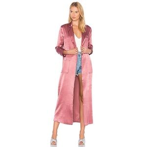 House of Harlow 1960 Cheryl Maxi Coat Desert Pink